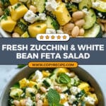 Zucchini and White Bean Salad with Feta and Mint Recipe