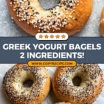 2 Ingredient Greek Yogurt Bagels Recipe