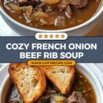 French Onion Beef Short Rib Soup Recipe