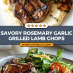 Rosemary Garlic Grilled Lamb Chops Recipe