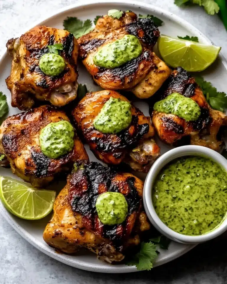 Peruvian Chicken with Green Sauce Recipe