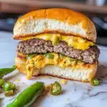 Green Chile Smash Burgers on the Flatrock Recipe