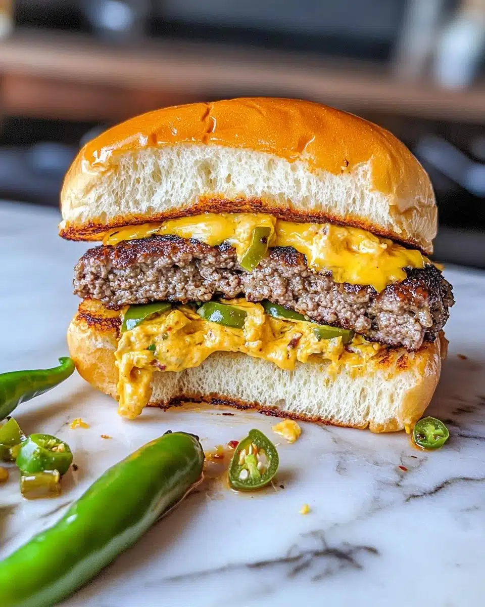 Green Chile Smash Burgers on the Flatrock Recipe