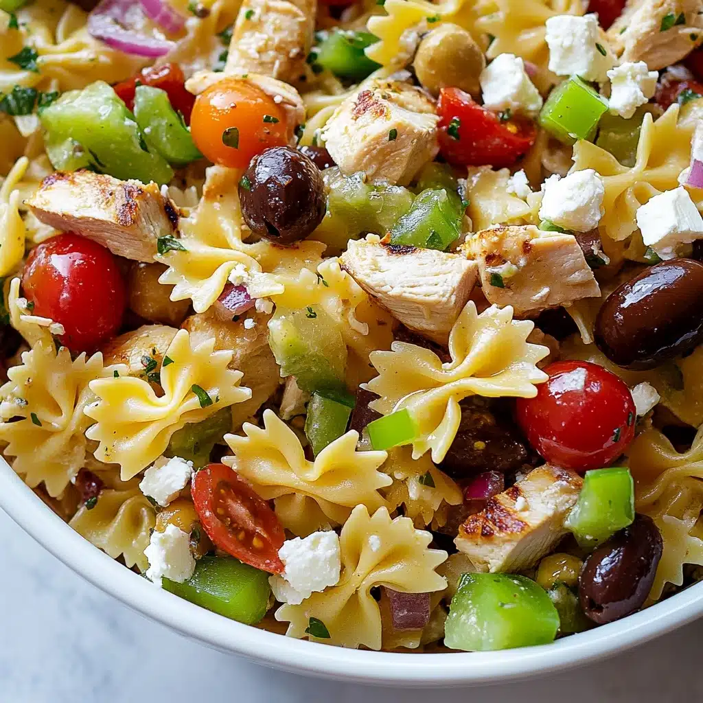 Greek Chicken Pasta Salad Recipe - Recipe Image