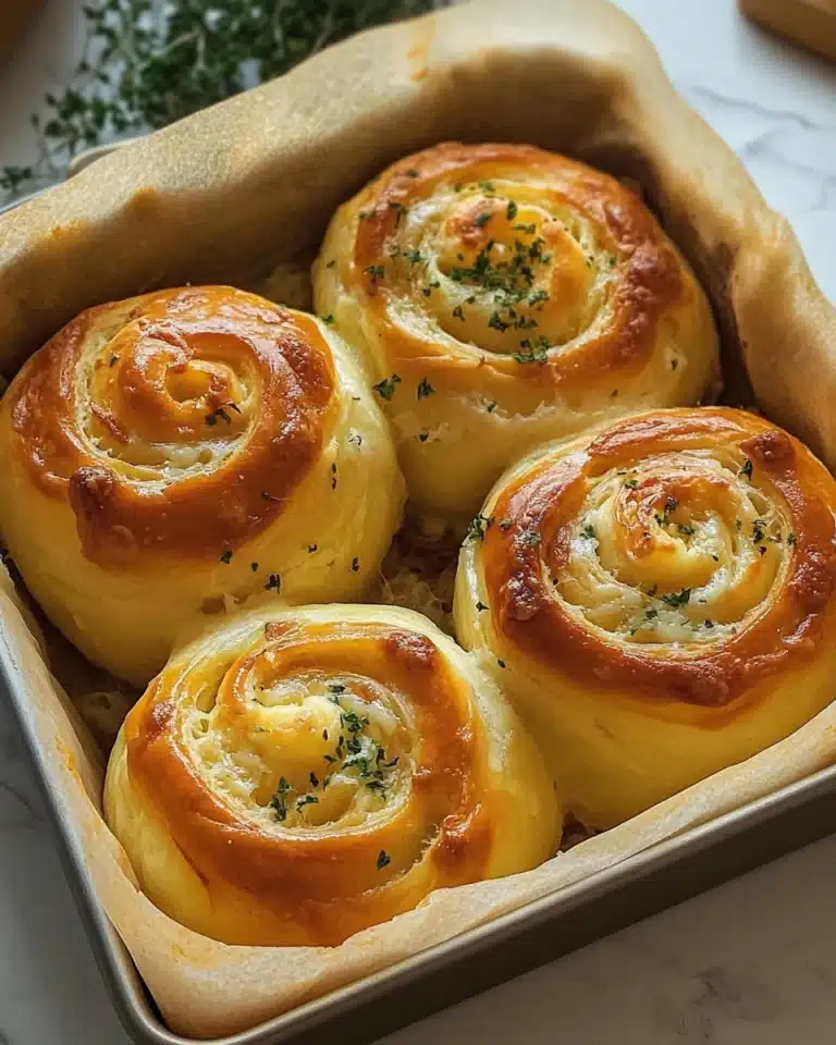 Buttery Cheese Garlic Rolls Recipe