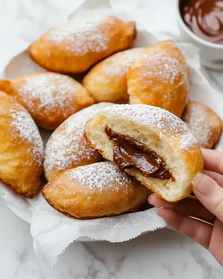 Sugar Donuts Filled With Chocolate Recipe