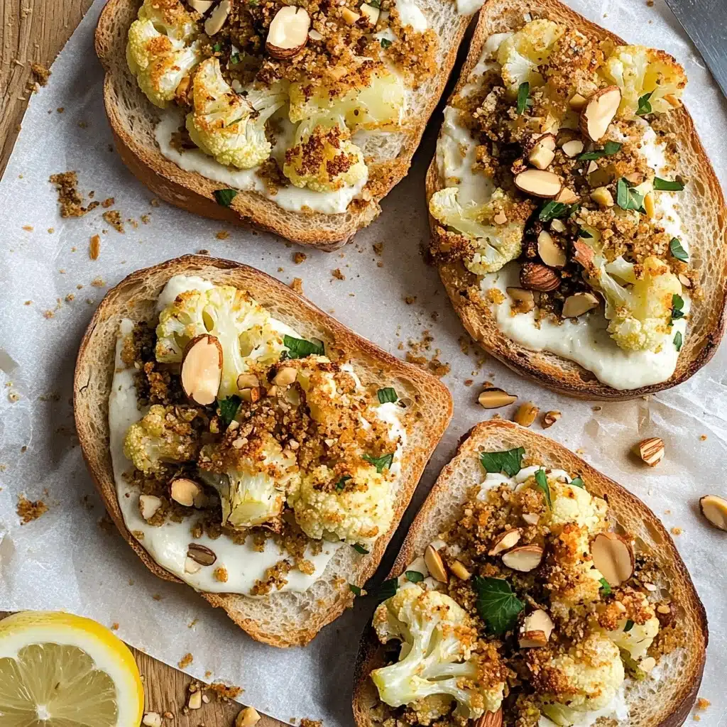 Roasted Cauliflower Toast Recipe - Recipe Image