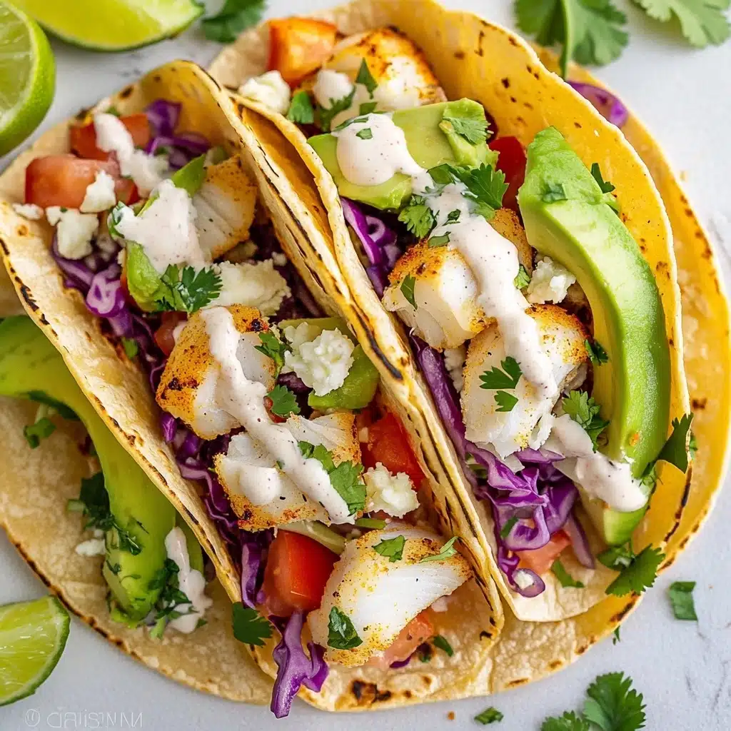 Fish Tacos Recipe with Best Fish Taco Sauce Recipe - Recipe Image