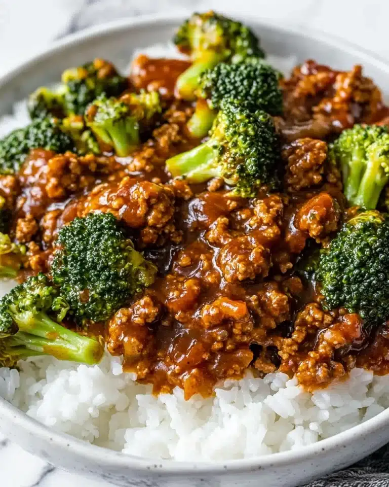 Honey Garlic Ground Beef and Broccoli Recipe