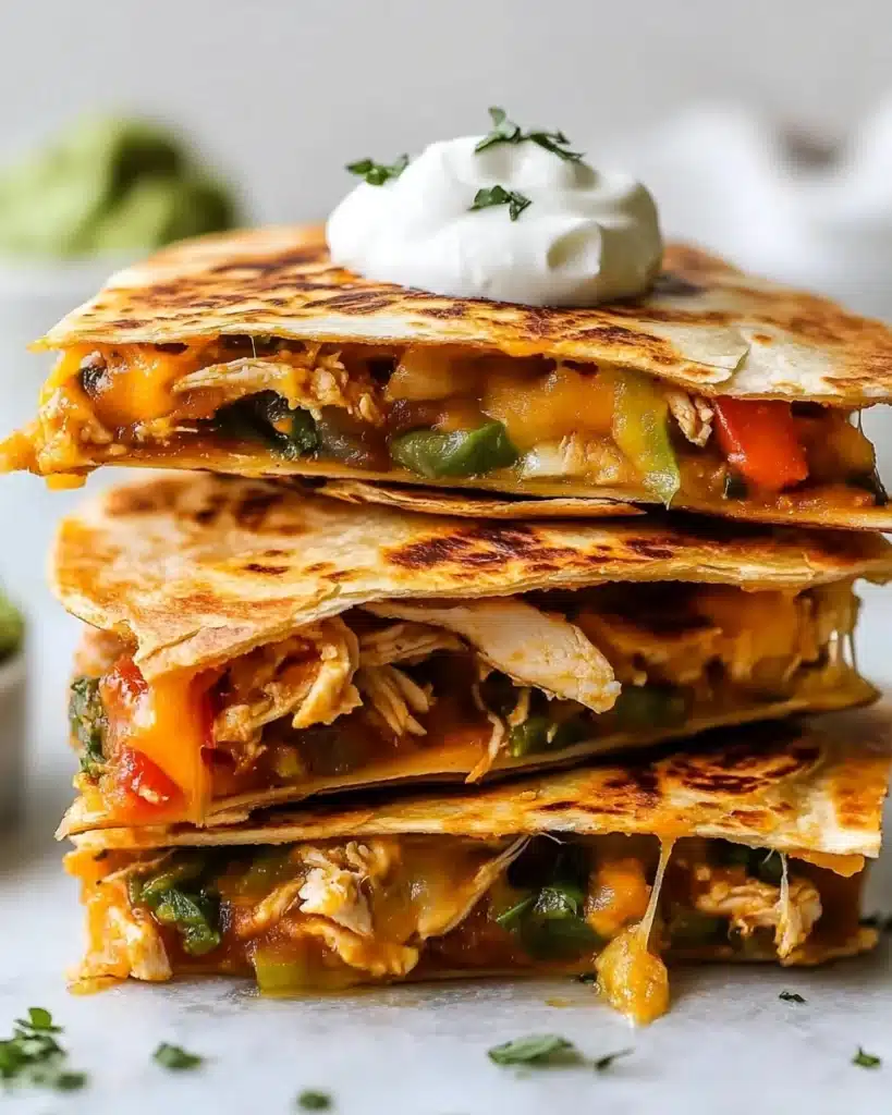 Cheesy Chicken Quesadillas Recipe