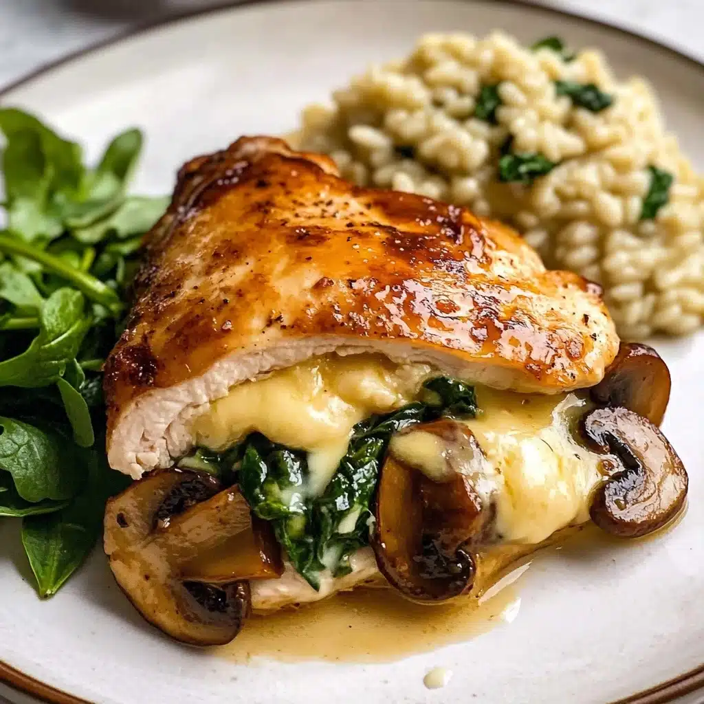 Mushroom Stuffed Chicken Breast Recipe - Recipe Image