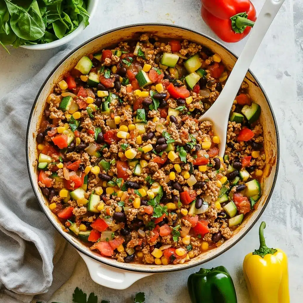 Mom's Ground Turkey and Peppers Recipe - Recipe Image