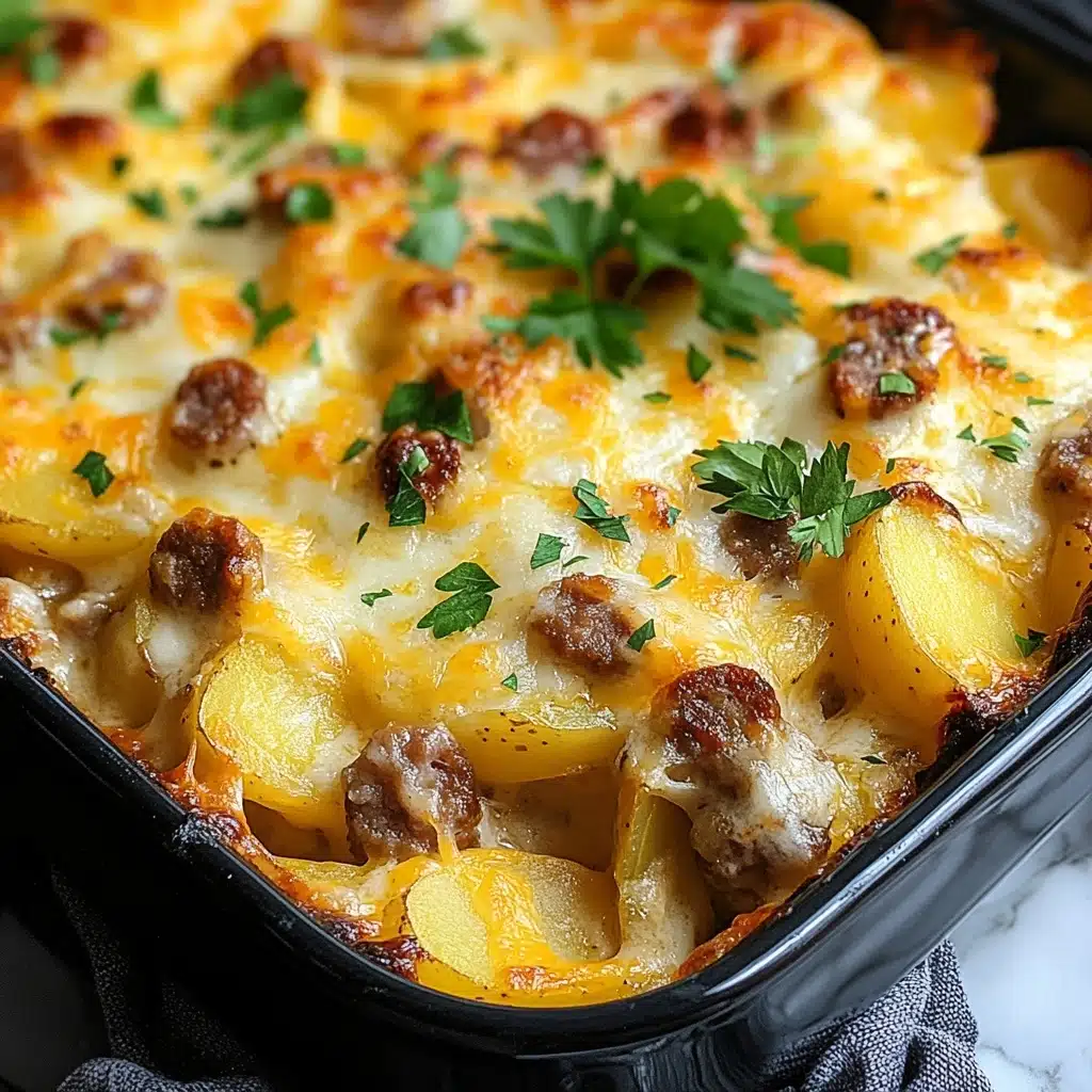 Cheesy Ranch Potatoes and Sausage Recipe - Recipe Image