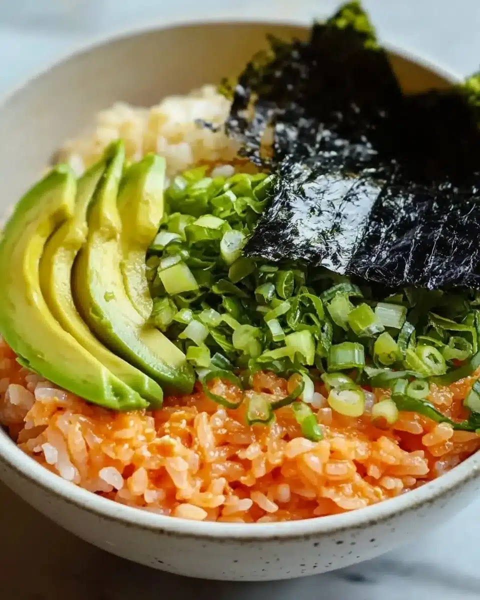 Salmon Avocado Rice Bowl Recipe