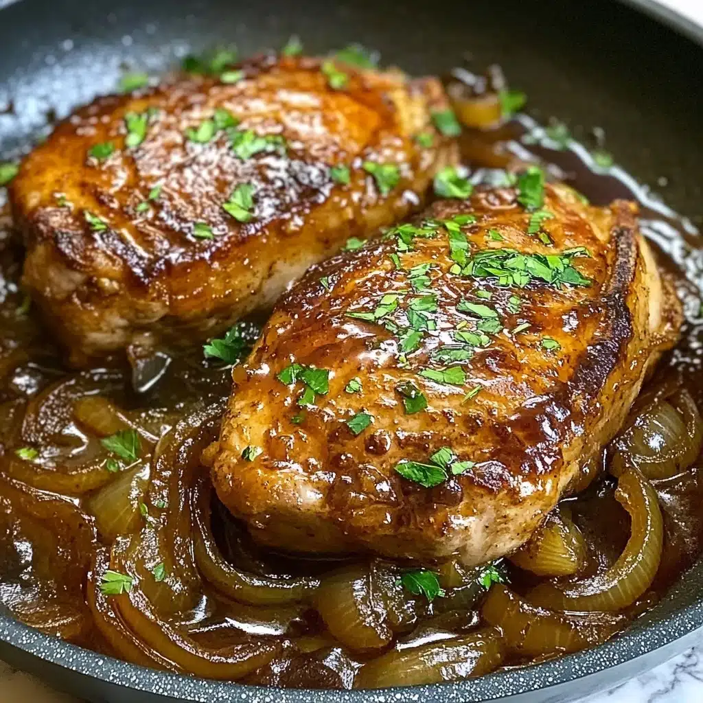 French Onion Stuffed Chicken Recipe - Recipe Image