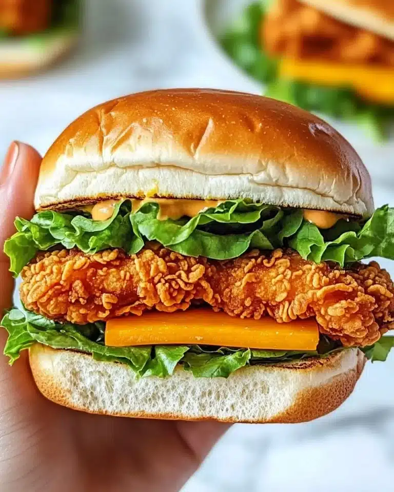 Spicy Crispy Chicken Burger Recipe