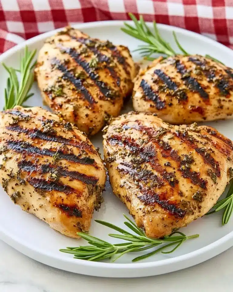 Grilled Rosemary Chicken Breasts Recipe