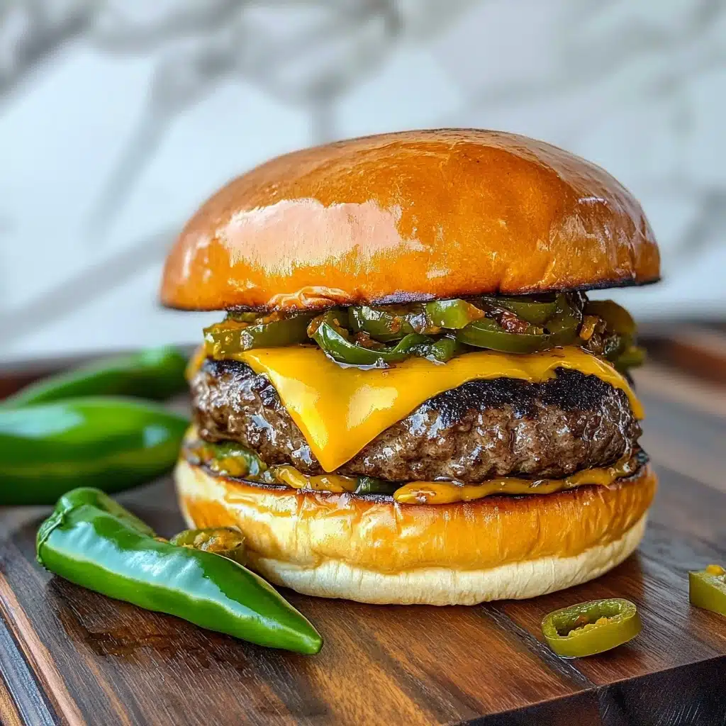 Green Chile Smash Burgers on the Flatrock Recipe - Recipe Image