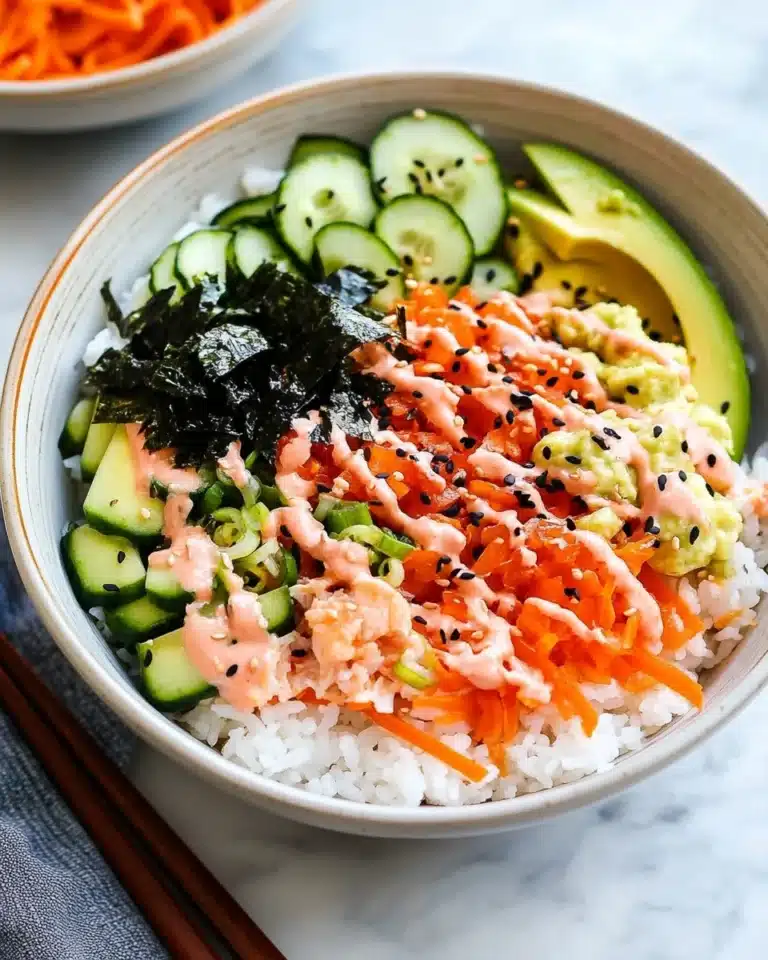 California Roll Sushi Bowls Recipe