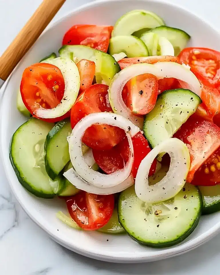 Grandma Winnie’s Tomato, Cucumber, and Onion Salad Recipe