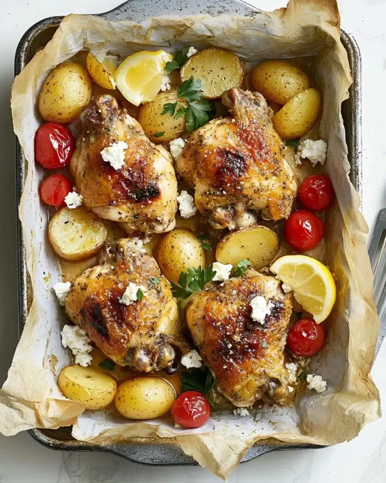 Greek Chicken with Feta and Kalamata Olives Recipe