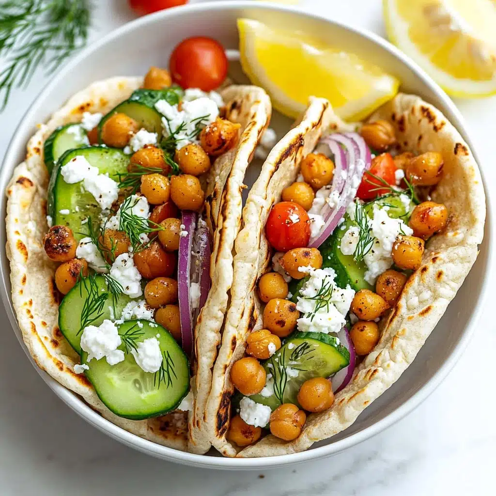 Easy Vegetarian Chickpea Gyros Recipe - Recipe Image