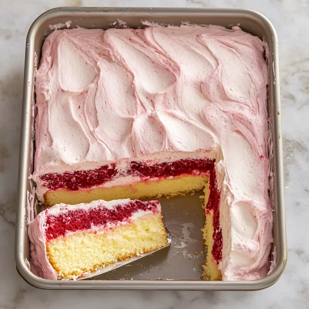 STRAWBERRY JELLO POKE CAKE Recipe - Recipe Image
