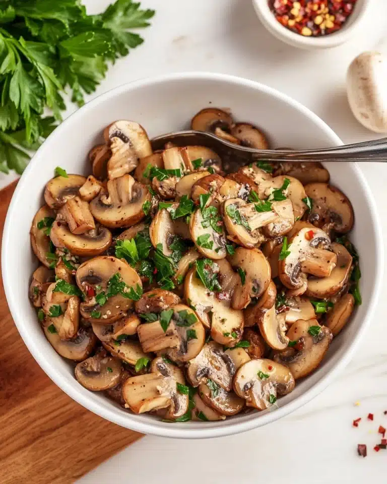 Garlic Mushrooms with Herbs Recipe