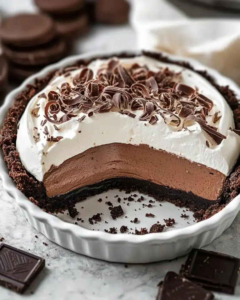 No-Bake Chocolate Cream Pie Recipe
