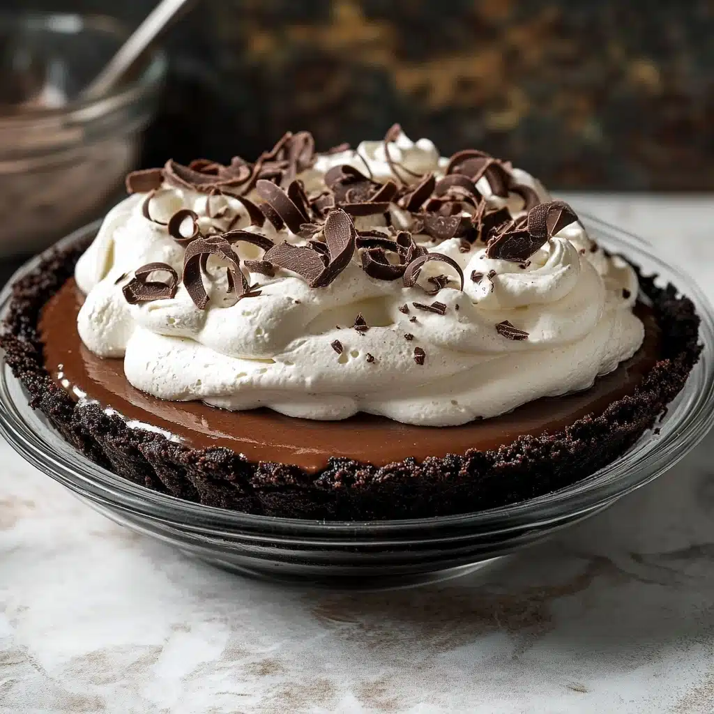 No-Bake Chocolate Cream Pie Recipe - Recipe Image