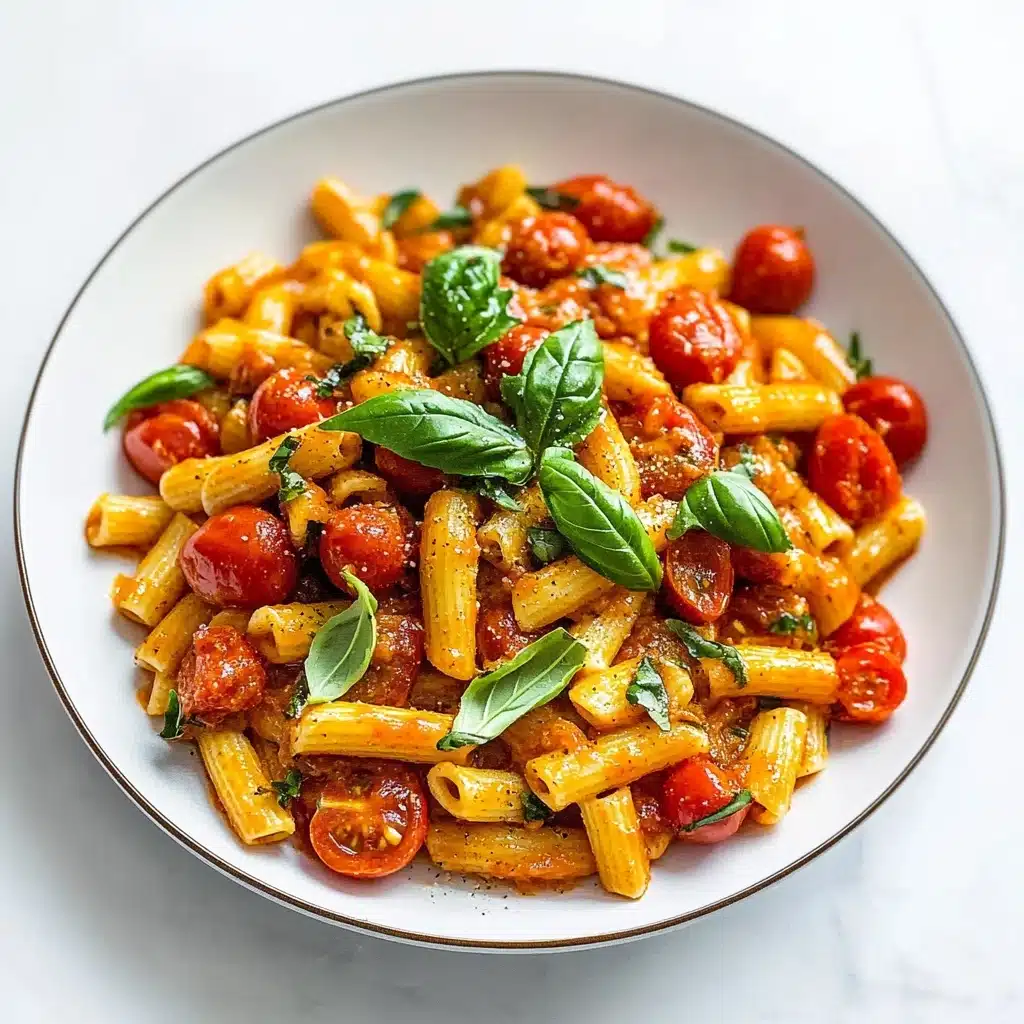 Pasta With Burst Cherry Tomatoes and XO Sauce Recipe - Recipe Image