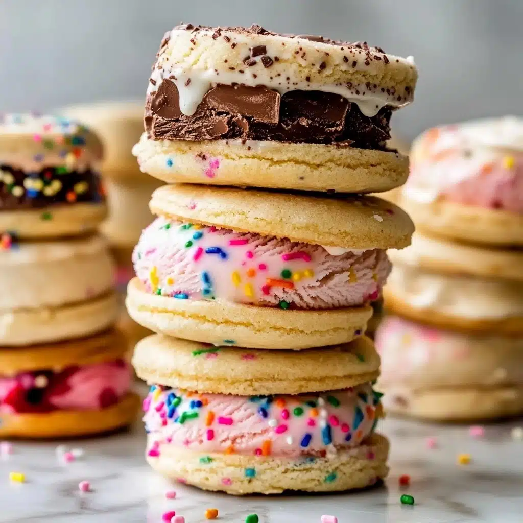 Cookie Ice Cream Sandwiches Recipe - Recipe Image