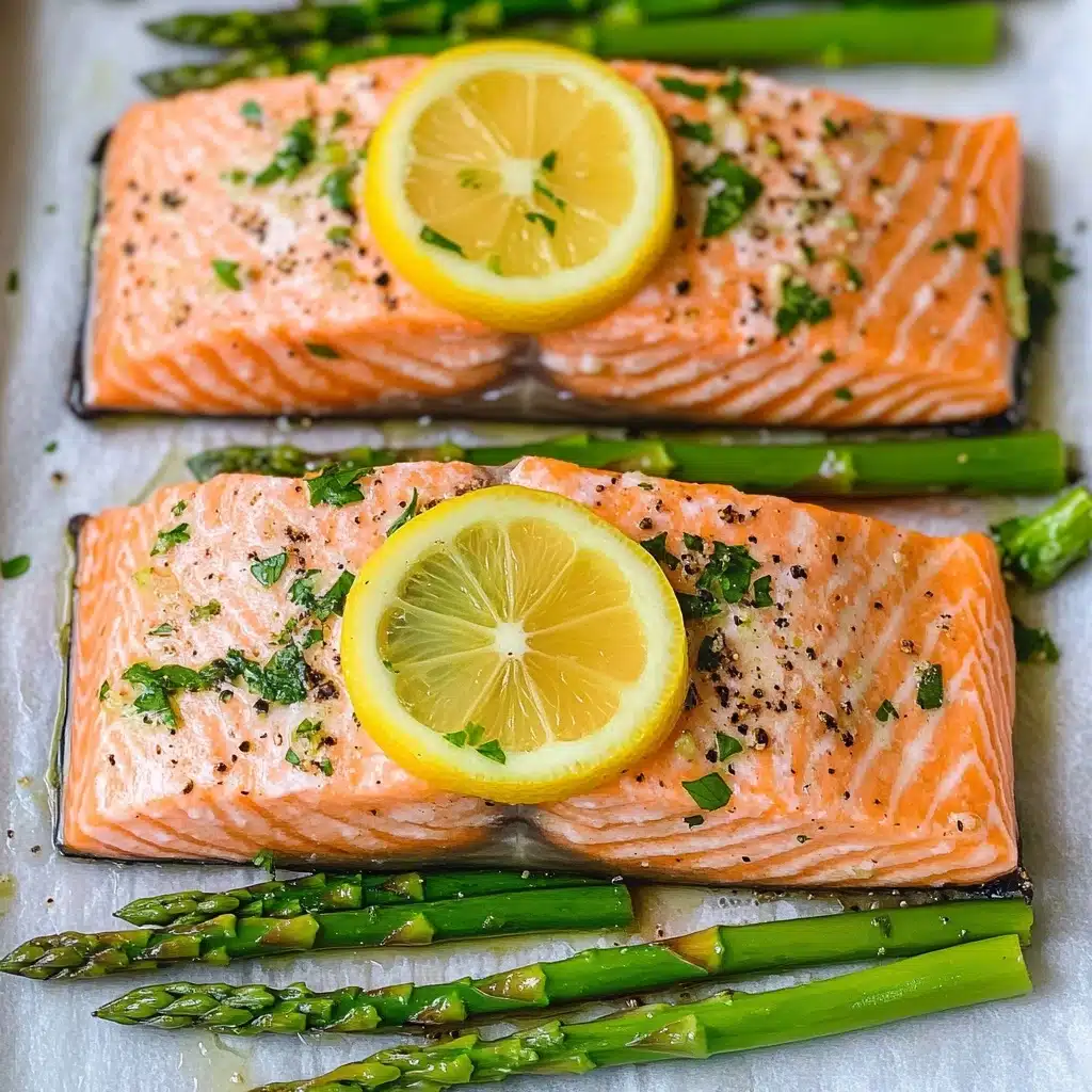 Sheet Pan Salmon and Asparagus Recipe - Recipe Image