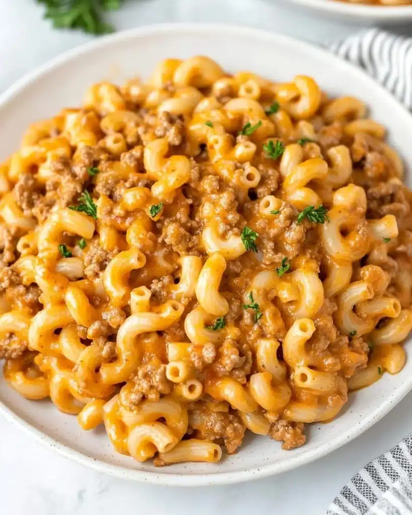 One Pot Cheeseburger Pasta Recipe