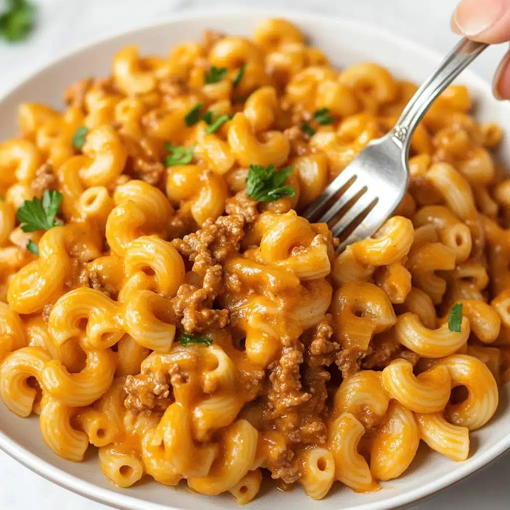 One Pot Cheeseburger Pasta Recipe - Recipe Image