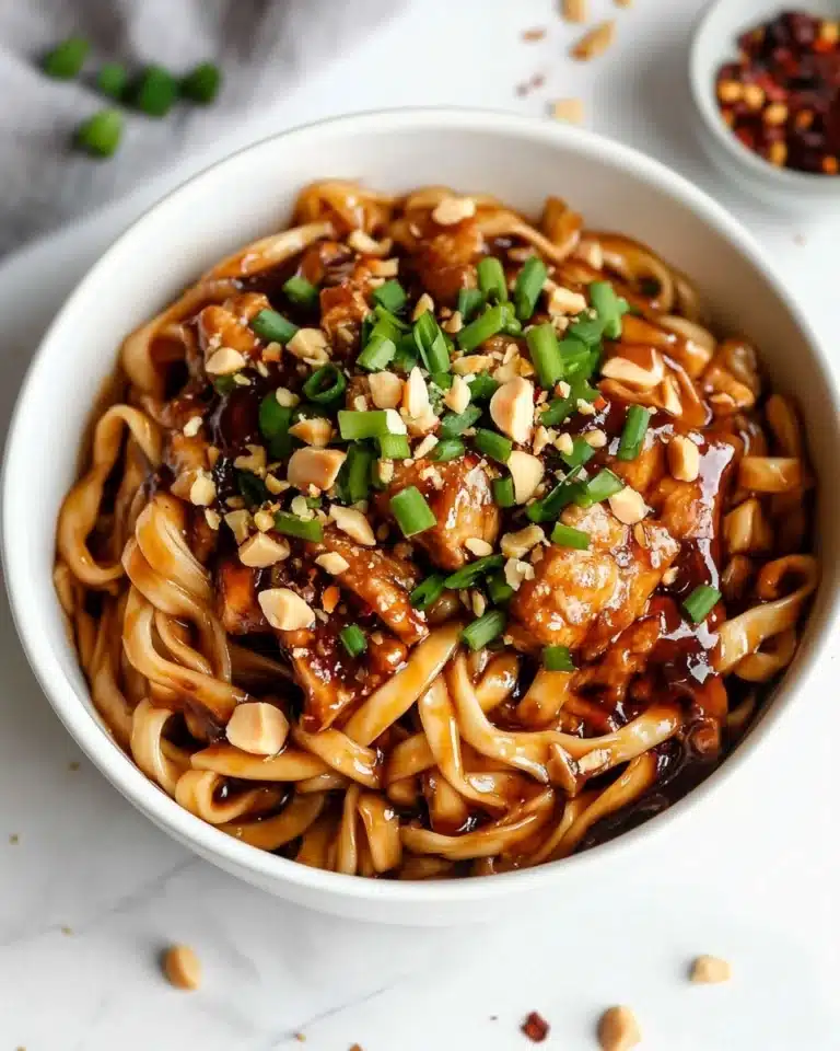 Kung Pao Chicken Noodles Recipe