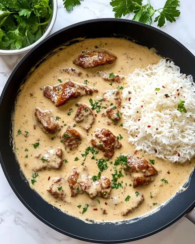 Creamy Garlic Smothered Chicken Recipe