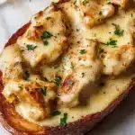 Chicken Alfredo Garlic Bread Recipe