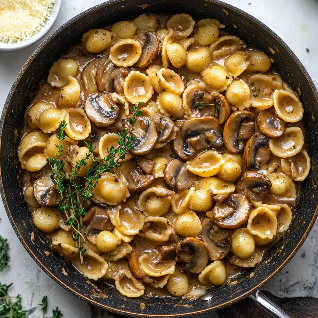 One Pot French Onion Pasta Recipe - Recipe Image