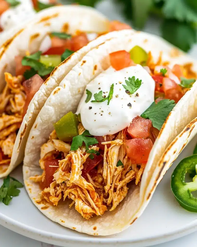 Shredded Chicken Tacos Recipe