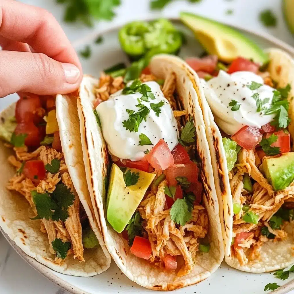 Shredded Chicken Tacos Recipe - Recipe Image