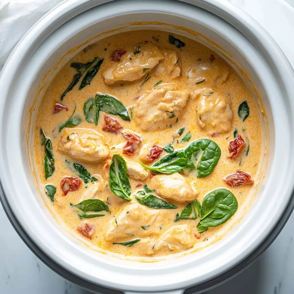 Crockpot Tuscan Chicken Recipe - Recipe Image