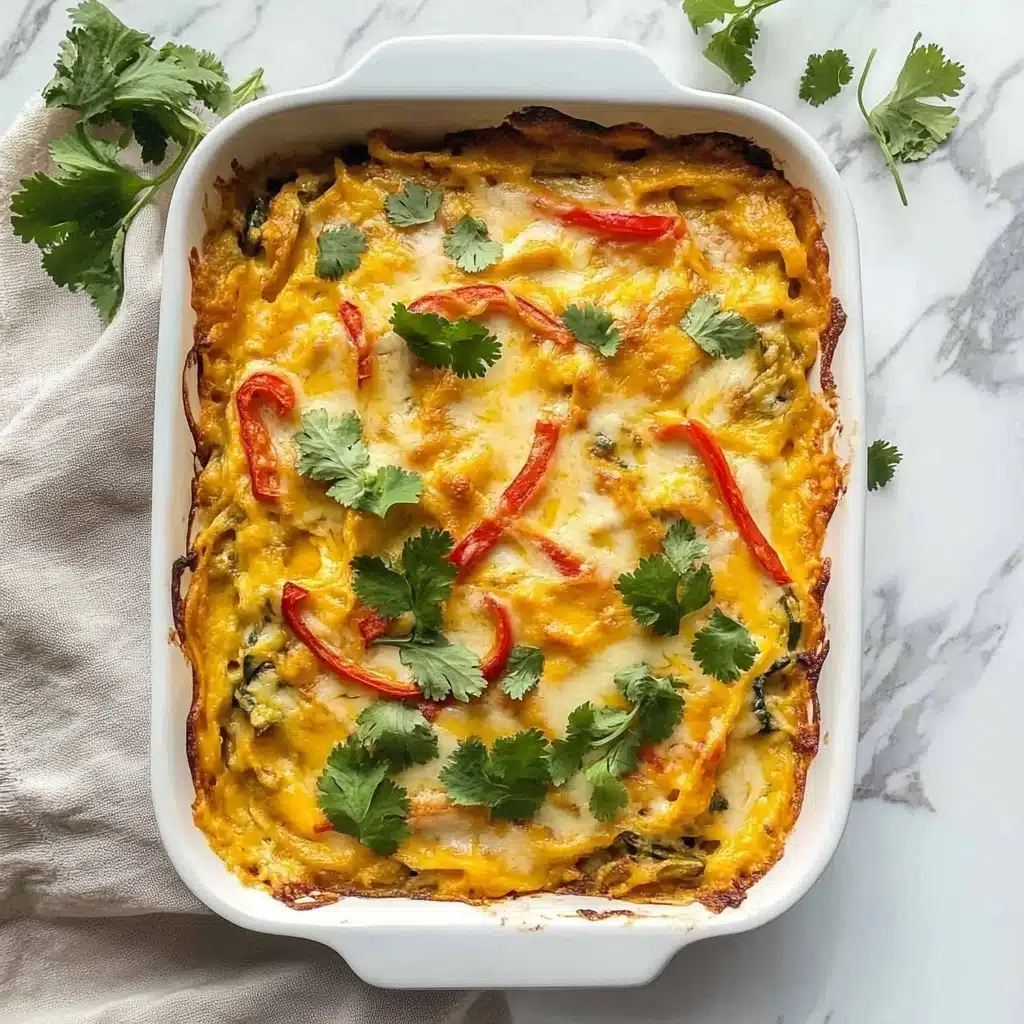 Cheesy Chicken Fajita Casserole Recipe - Recipe Image