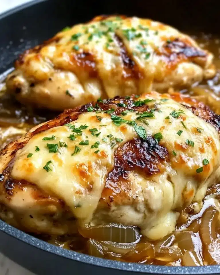 French Onion Stuffed Chicken Recipe
