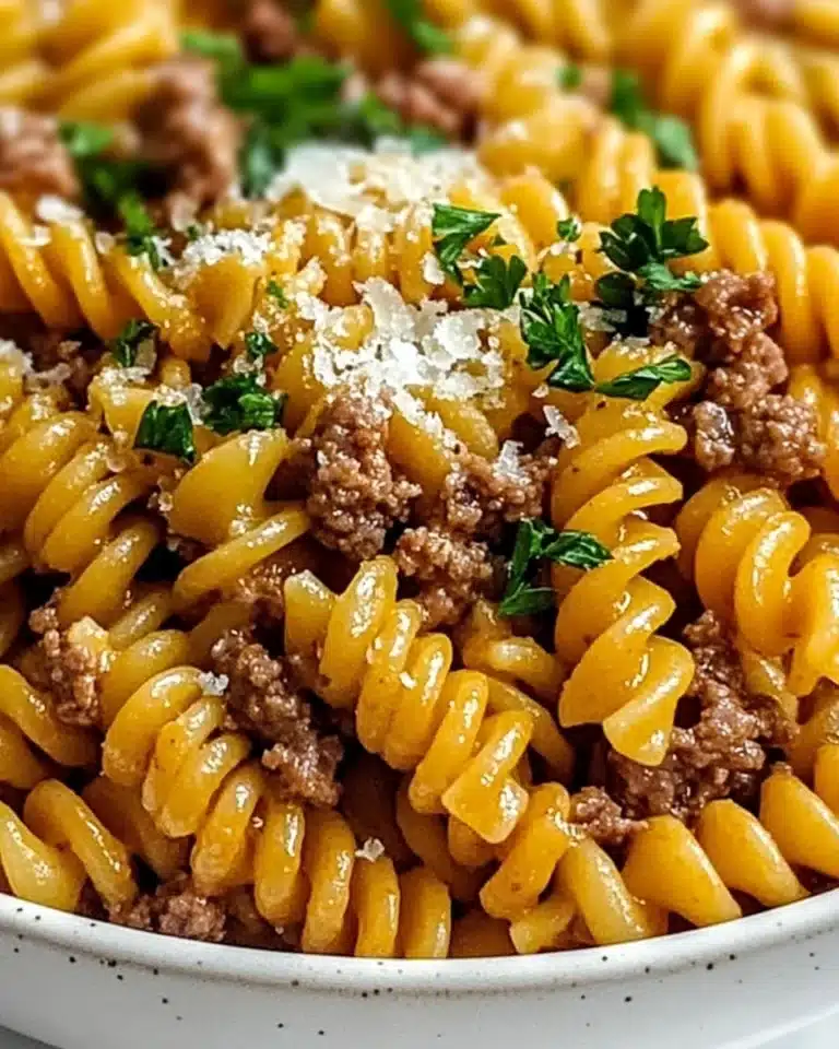 One-Pot Beef and Cheddar Ranch Pasta Recipe