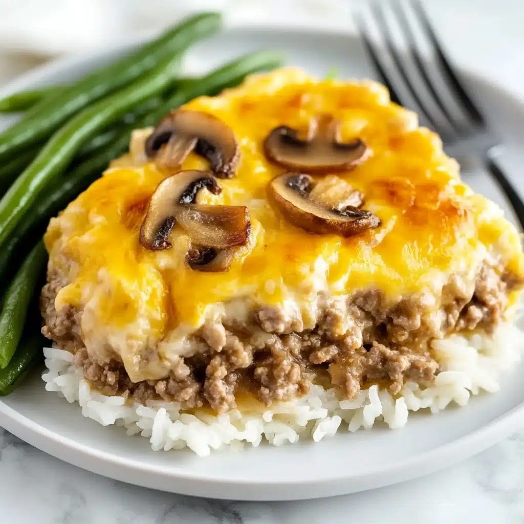 Cheesy Ground Beef and Rice Casserole Recipe - Recipe Image