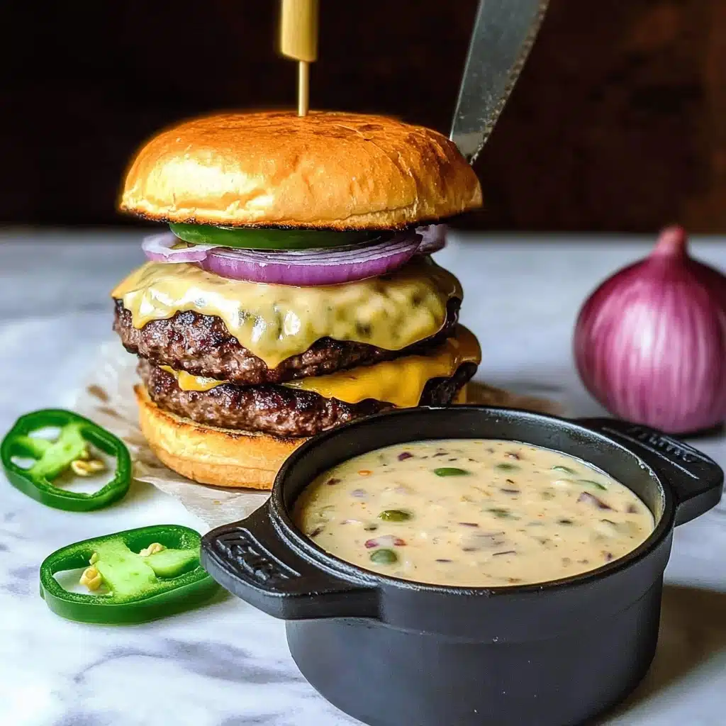 Queso Burgers Recipe - Recipe Image