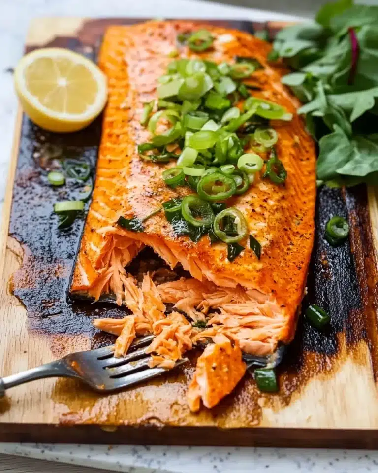 Cedar Plank Salmon with Maple Ginger Glaze Recipe