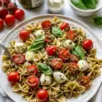 Light Pesto Caprese Pasta Salad Recipe