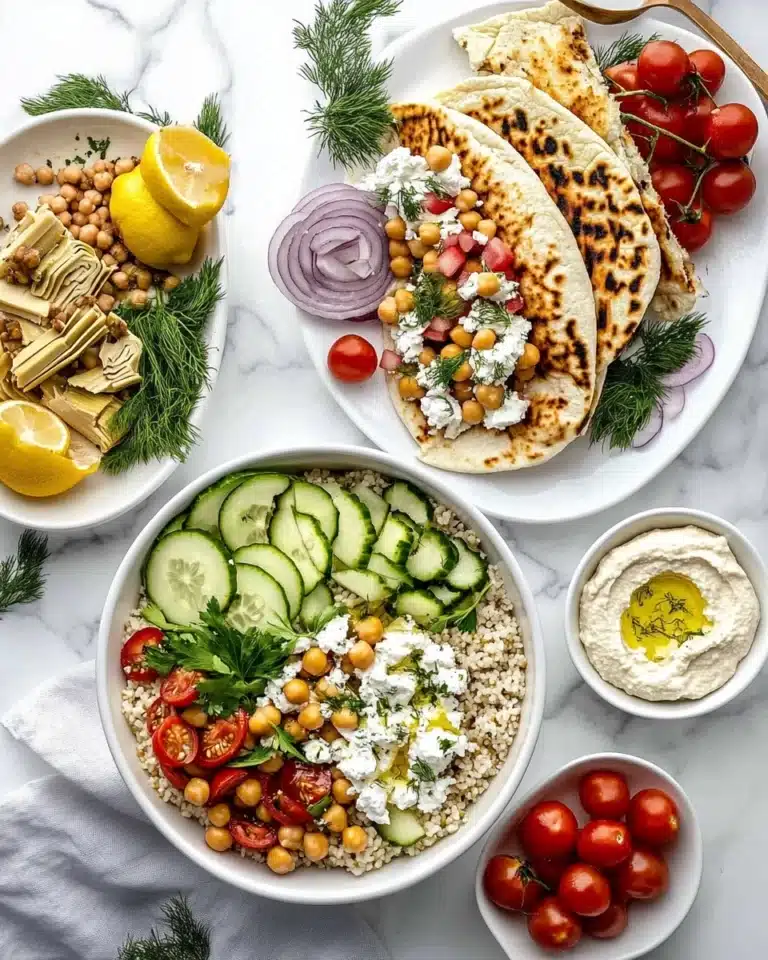 Easy Vegetarian Chickpea Gyros Recipe